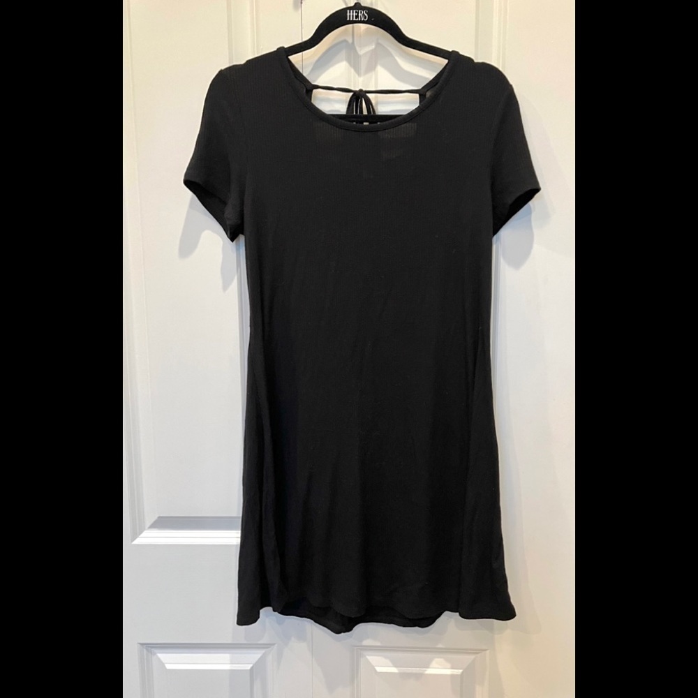 Forever 21 Black Ribbed Dresss